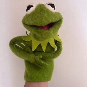 Vintage 1978 Fisher Price Kermit The Frog Hand Puppet Jim Henson Muppet #860